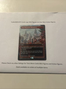 MTG Cori Mountain Monastery Borderless Tarkir Dragonstorm 0393 - Imagen 1 de 2