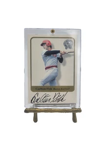 2001 Fleer Greats of the Game - Carlton Fisk - Autograph - Boston Red Sox - Bild 1 von 3