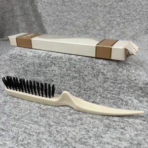 Cepillo de pelo vintage Avon peinado nailon cerdas negras beige agarre para el pulgar Nuevo de Lote Antiguo - Imagen 1 de 11