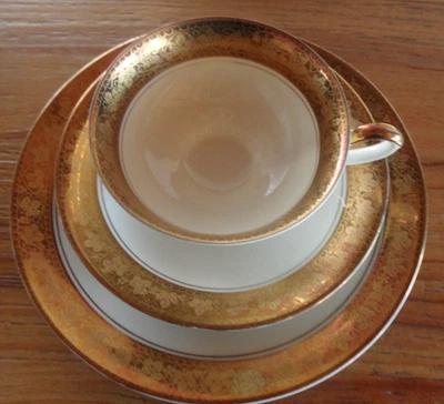 Kaffeegedeck 3tlg Porzellan ALKA Kunst Bavaria Sammler Sammeltasse Porcelain - Bild 1 von 4