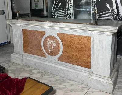 Stunning Solid Marble Bar / Reception Counter  - Image 1 of 3