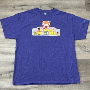 Purple Oversized PixarFest 2024 Turning Red 4*TOWN Shirt Disneyland Red Panda - Picture 1 of 7