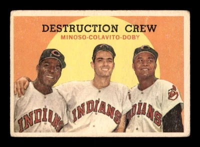 1959 Topps #166 Minoso/Colavito/Doby Destruction Crew G/VG X3549741 - Image 1 of 3