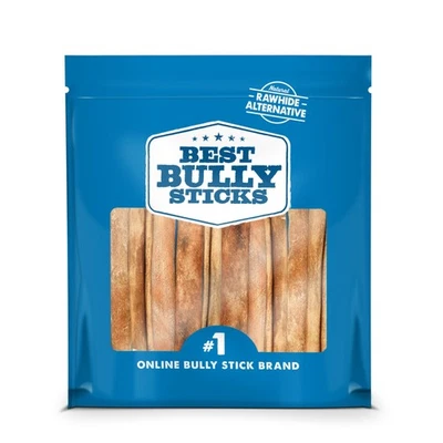 Palitos de colágeno natural de 6 polegadas para cães - 10 unidades (pacote com 1) - De longa duração... - Imagem 1 de 4