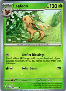 Leafeon Pokeball Pattern 005/131 SV: Prismatic Evolutions Rare - NM - Bild 1 von 2