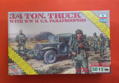 1/72 Esci 8609, 3/4 TON TRUCK with WW II U.S.Paratroopers - Bild 1 von 2