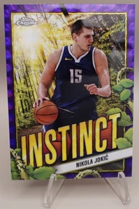 Nikola Jokic 2024-25 Topps Chrome Basketball Instinct Geometric Purple Denver - Picture 1 of 2