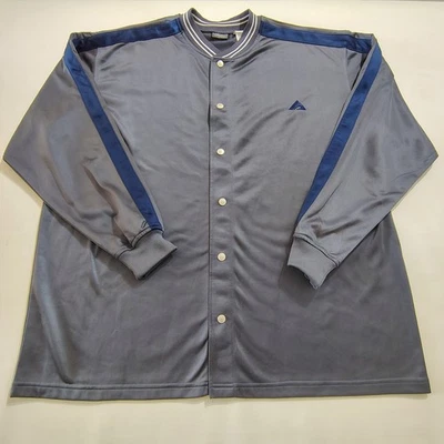 Chaqueta de satén grande vintage años 90 Athletic Works Snap Track para hombre Foto 1 de 4