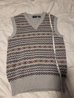 Vintage DG Garrison Sweater Vest, Mens Size XL,Acrylic Mohair Gramps NICE - Image 1 of 4