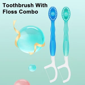Cepillo de dientes dental desechable con pasta de dientes kit de cuidado bucal tamaño viaje - Imagen 1 de 14