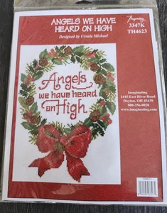 Christmas Cross Stitch Kit Angels We have Heard On High 15" x 16"   NEW!!! - Picture 1 of 2