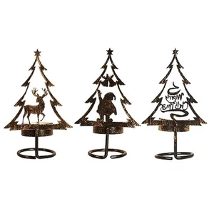 Metal Candle Holder Christmas Matle Table Centerpiece Reindeer Christmas6781 - Bild 1 von 6