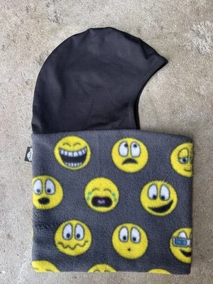 Piel de tortuga niños Shellaclava Chelonia emoji caras polar cuello calentador casco forro Foto 1 de 4