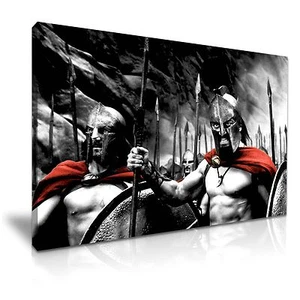 300 Spartans Movie Canvas Wall Art Home Office Deco  - Picture 1 of 7