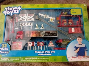 New Fireman Plastic Play Set - 31 Pieces! - Picture 1 of 2