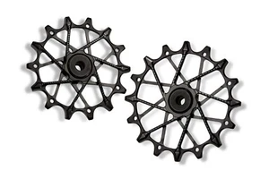 Ruedas de polea Garbaruk, transmisión Shimano 12 velocidades/SRAM Eagle, 14T+16T, negras - Imagen 1 de 1