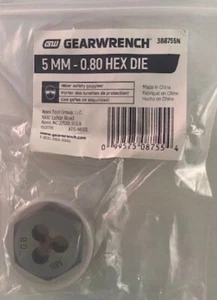 GEARWRENCH 5mm x 0.80 NC Hex Die 388755N - Picture 1 of 1