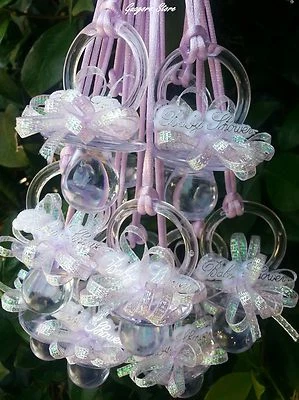 Collares Chupetes Grandes Baby Shower Juego Favores Premios Decoración U~Elige Colores Foto 1 de 4