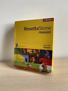 Rosetta Stone French Francais Level 1 & 2 PC Windows Mac NEW Version 3 - Picture 1 of 6