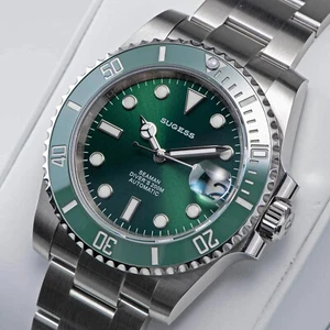 Sugess High-Beat 28800 Ocean Star 200M Water Resistance Watch Ceramic SW116610LV - Picture 1 of 9