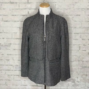 Tulle | Gray & Black Tweed Blazer Jacket - Picture 1 of 3