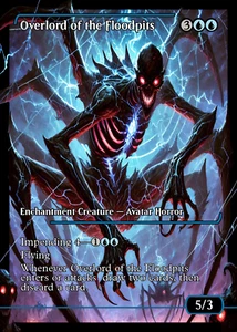 Overlord of the Floodpits -MTcG- Stand In - Custom Art Card - Picture 1 of 2
