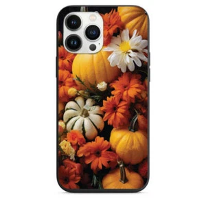 Handyhülle Herbst Kürbis und Blume Design für iPhone 7 8 X XS XR SE 11 12 13 14 - Bild 1 von 31