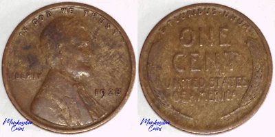 1928 Lincoln Wheat Cent - Improper Alloy Mix Wood Grain Woody -Rare Error Coin - Image 1 of 4