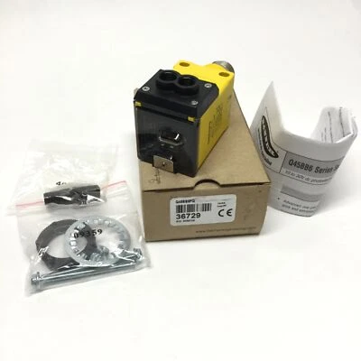 Banner Q45BB6FQ Rugged IR Fiber Optic Amplifier, 10-30VDC, NPN/PNP, 4-Pin 7/8" - Image 1 of 4