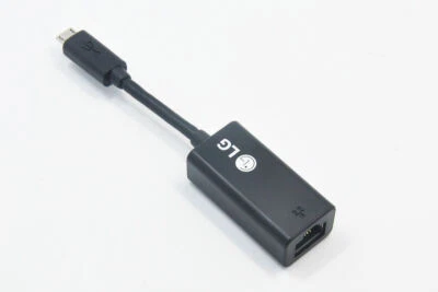 LG Micro USB 2.0 to Network LAN Ethernet RJ45 Adapter for Windows 10 8.1 Tablet - Image 1 of 4