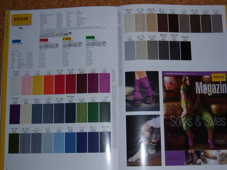 90 €/1 kg Regia 4-fach Sockenwolle 50 g Strickgarn Schachenmayr - Bild 1 von 1