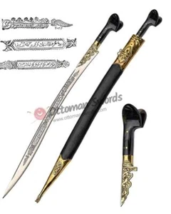 Ram Horn Handle Yataghan Sword - Picture 1 of 12