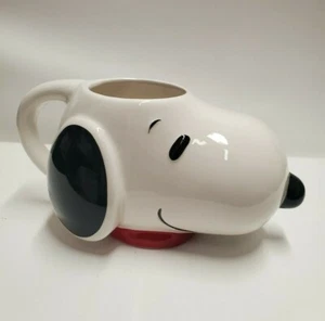 Brand New Peanuts Snoopy Large Face Shape 24 oz Ceramic Mug Coffee Cup Souvenir - Picture 1 of 8