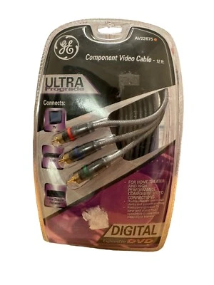 GE 22675 Ultra ProGrade Component Video Cable (12 Feet) Red Green Blue HD - Image 1 of 4