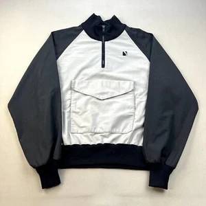 Vintage Outdoor Products Jacket Adult Small Gray Black 1/4 Zip Pouch Ski USA 80s - Picture 1 of 8