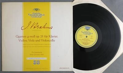 N692 Brahms Quartet Op.25 Giuranna Trio Santoliquido DGG LPM 18 529 Tulip - Image 1 of 3