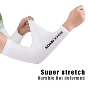 ROCKBROS Stretch Arm Sleeves Sun UV Protection Fishing Cycling Arm Covers Unisex - Picture 1 of 9