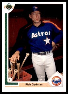 1991 Upper Deck Rich Gedman Baseball Cards #588