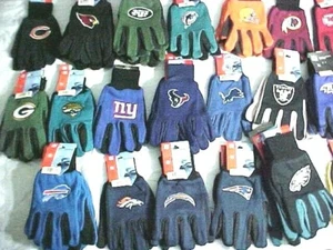 NFL  GLOVES  CHOOSE YOUR TEAM NEW, USE IN WINTER OR FOR DRIVING   GREAT GIFT - Picture 1 of 27