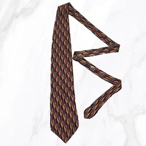 Oscar de la Renta Men's Abstract Print 100% Silk Tie, OS - Picture 1 of 3