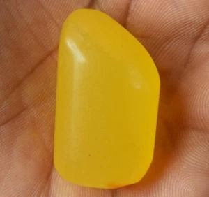 83,30 ct natürlicher gelber Saphir ausgefallener Cabochon Trommelstein kostenloser Versand - Bild 1 von 9