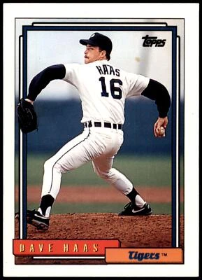 Dave Haas #665 1992 Topps - Image 1 of 2