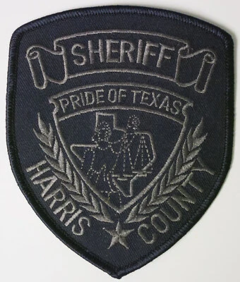 Parche uniforme negro sometido SWAT de la Oficina del Sheriff del Condado de Harris TX NUEVO Foto 1 de 4