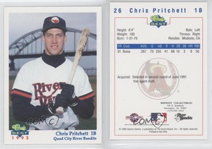 1992 Classic Best Quad City River Bandits Chris Pritchett #26