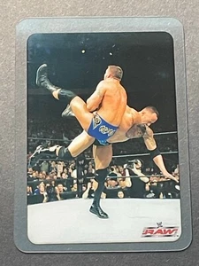 The Rock Randy Orton 2005 Edibas Lamincards WWE Acetate Card #74 RARE Italy - Picture 1 of 2