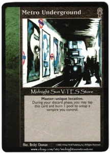 Metro Underground Camarilla Edition V:TES VTES Vampire CCG - Picture 1 of 1