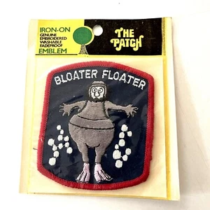 Bloater Floater Scuba Diver Diving Novelty Souvenir Embroidered Patch Badge NIP - Picture 1 of 6