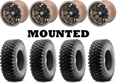 Kit 4 Vision Wheel W3057 Journey Tires 30x10-15 on Moose 416X Bronze Wheels 1KXP Foto 1 de 4