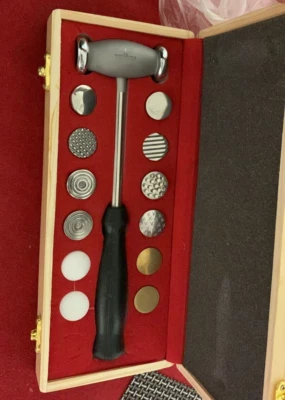 TEXTURING HAMMERS 12 FACE/ HEADS PATTERNS INTERCHANGEABLE DESIGNS METAL REPOUSSE - Image 1 of 4