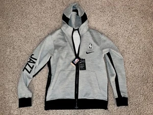 Brand New 2021 NBA Utah Jazz Nike Authentic Showtime Therma Flex Full-Zip Hoodie - Picture 1 of 2